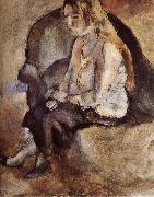 Jules Pascin Malucy Have golden haid France oil painting artist